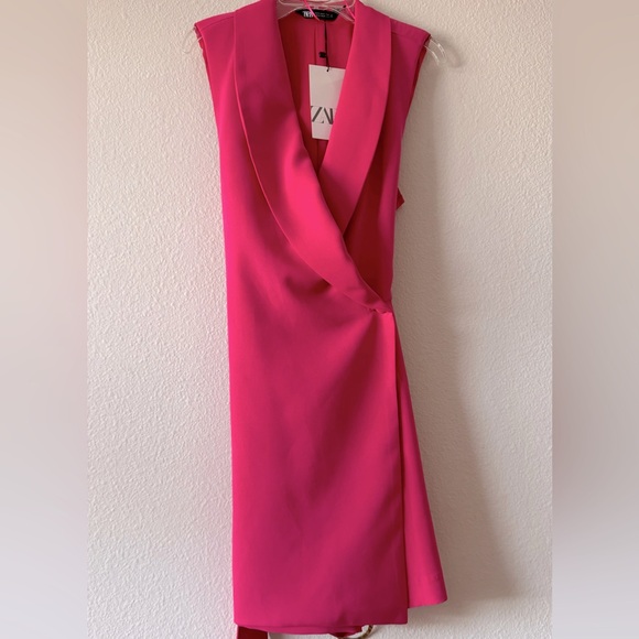 Merry Christmas 🎄🧑‍🎄New collection is ZARA pink dress with belt so stylish 💥😍 - Picture 13 of 14